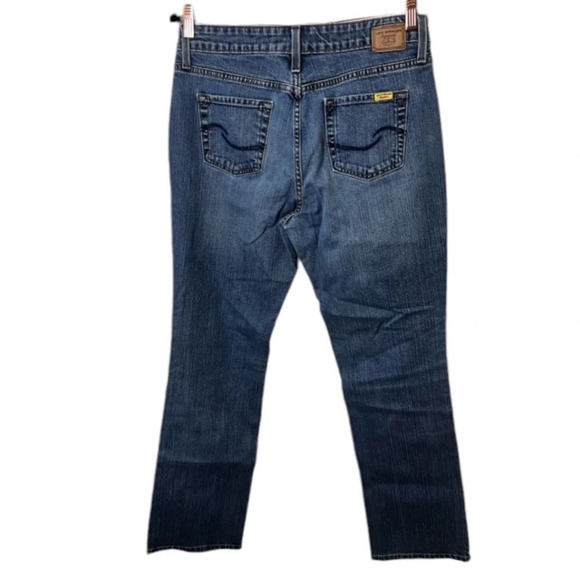 Leviโs Strauss signature mid rise boot cut jean sz 12 long excellent condition - Picture 4 of 5